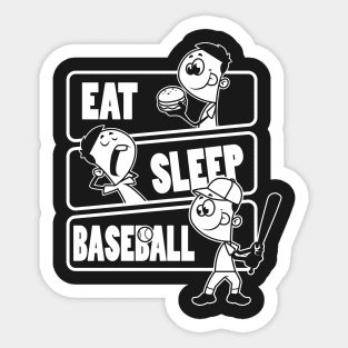 Eat Sleep Baseball - Baseball Lover gift design Sticker